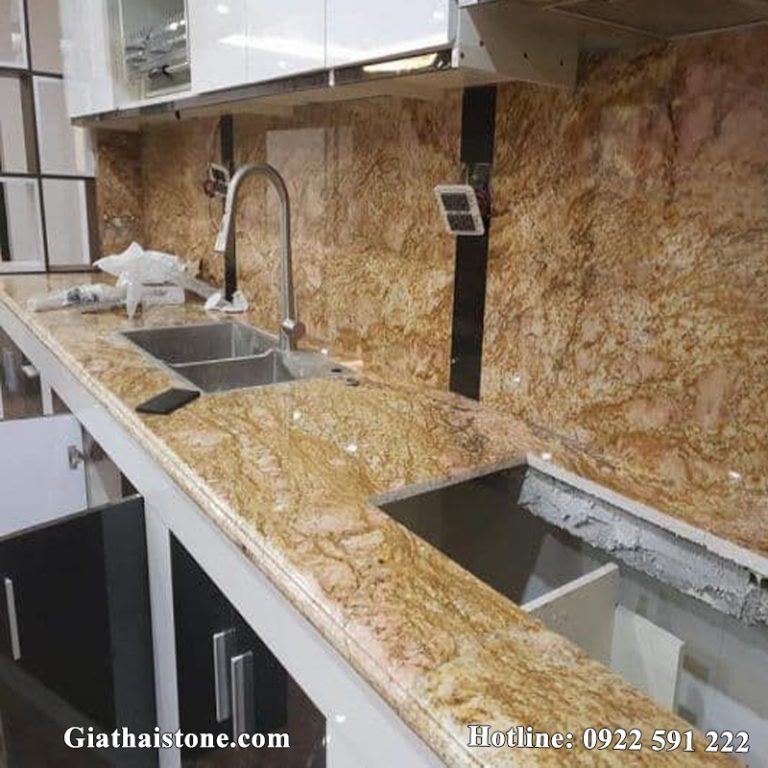 Đá bếp vàng hoàng gia - Kho Đá Gia Thái