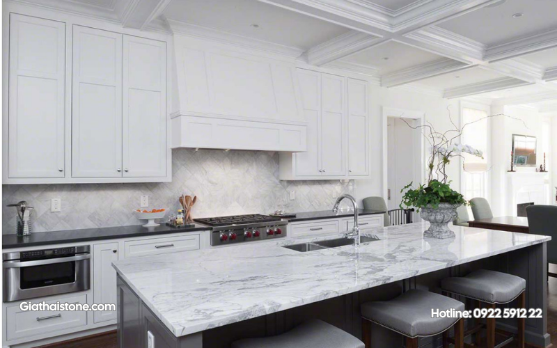 đá marble trắng volakas