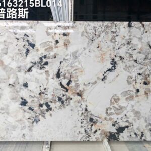 Đá nung kết Cyprus Pandora BRD-G163215BL014 nền trắng loang xanh nâu đen – Kho Đá Gia Thái