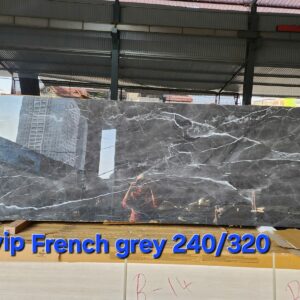 Đá nung kết Invip French Grey nền xám khói vân trắng khổ lớn – Kho Đá Gia Thái