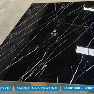 Đá nung kết Marquina Venatino nền đen vân trắng Nero Marquina – Kho Đá Gia Thái