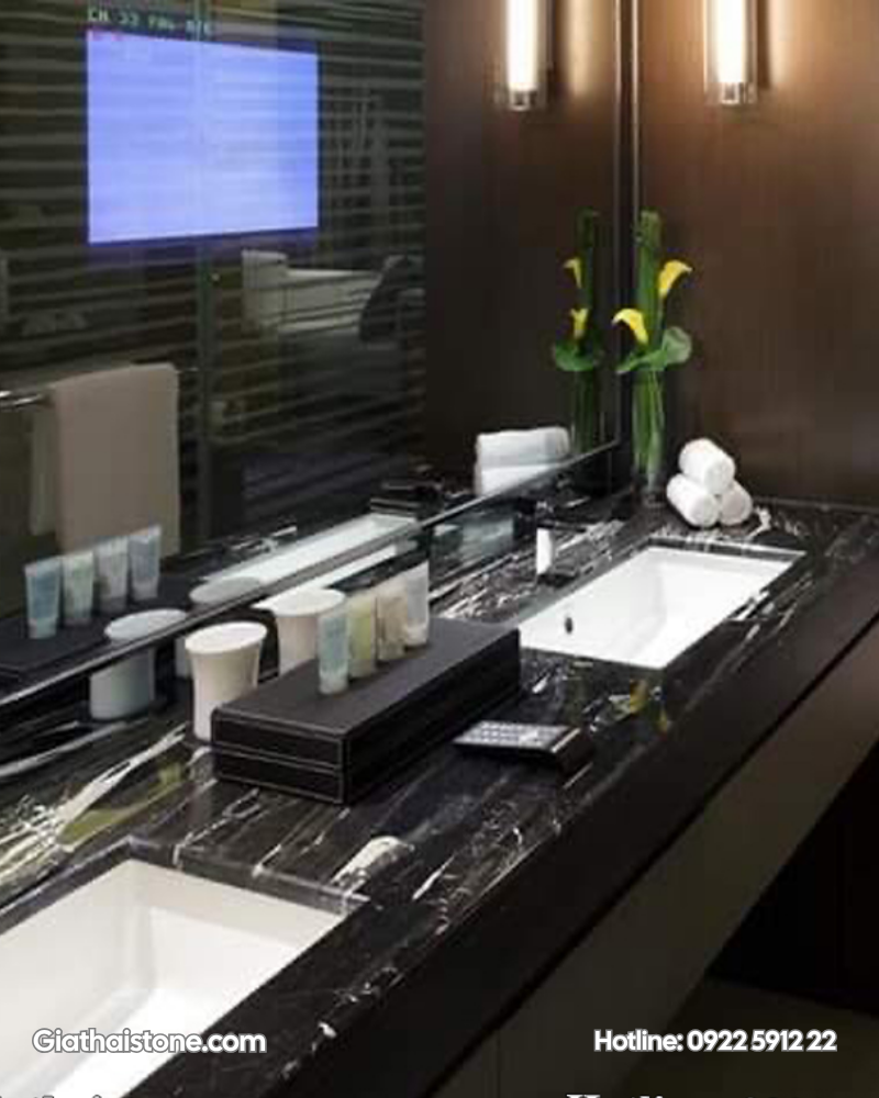 mẫu bàn đá lavabo đẹp 2026