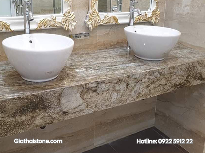 mẫu bàn đá lavabo đẹp 2026