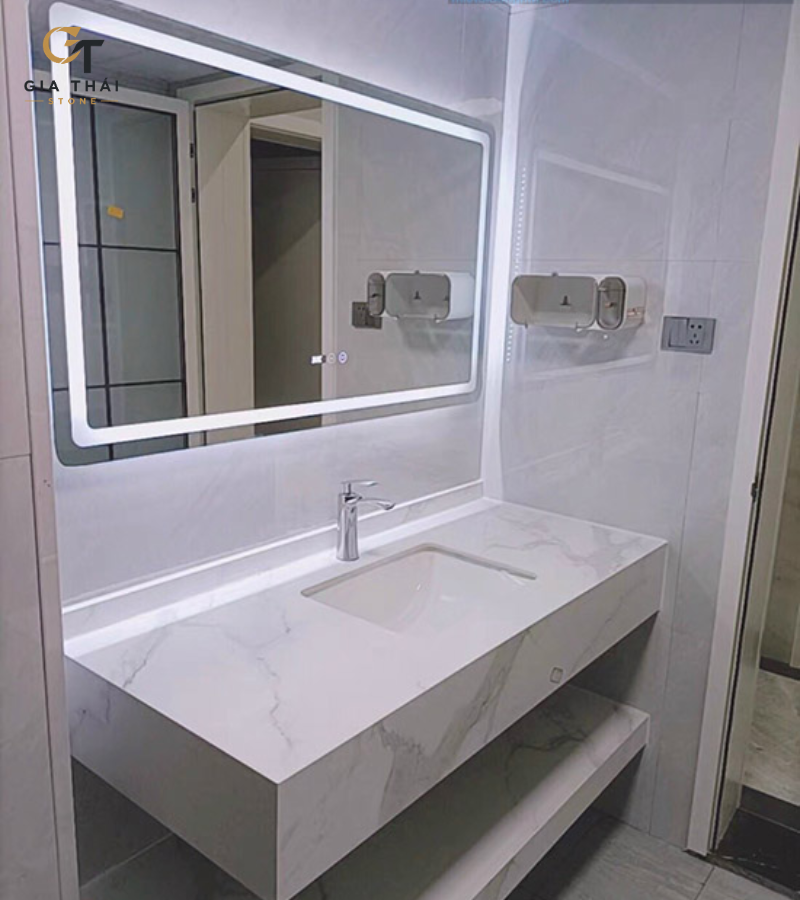 Bàn đá lavabo âm bàn