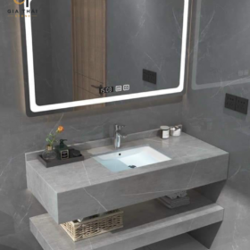 Bàn đá lavabo âm bàn đẹp, gọn và những điều cần biết trước khi thi công