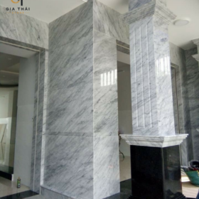 Đá Marble ốp cột sảnh đẹp sang trọng cho mọi công trình