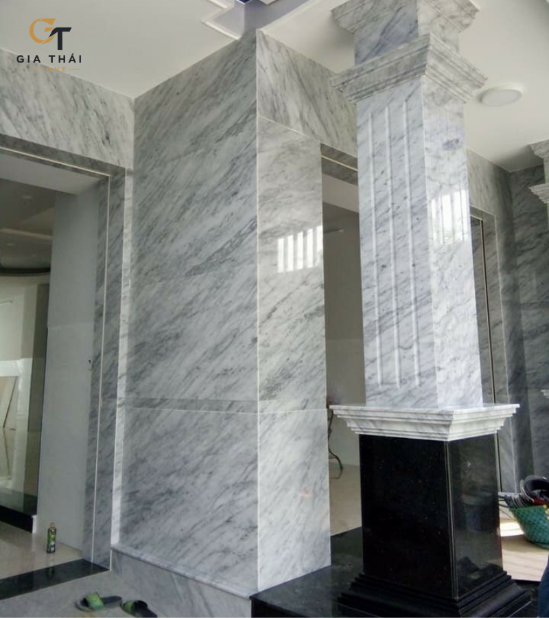 Đá Marble ốp cột sảnh