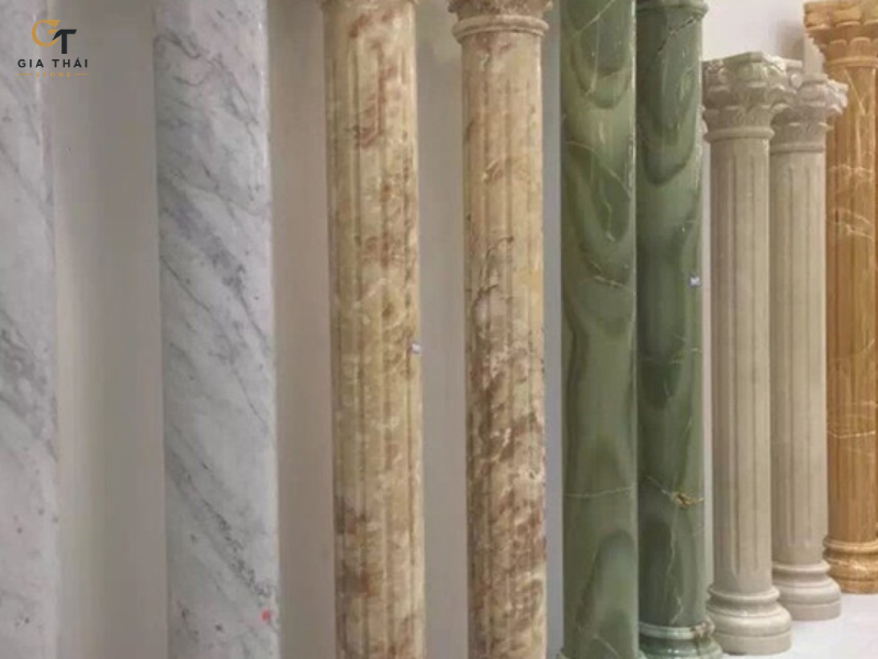 Đá Marble ốp cột sảnh