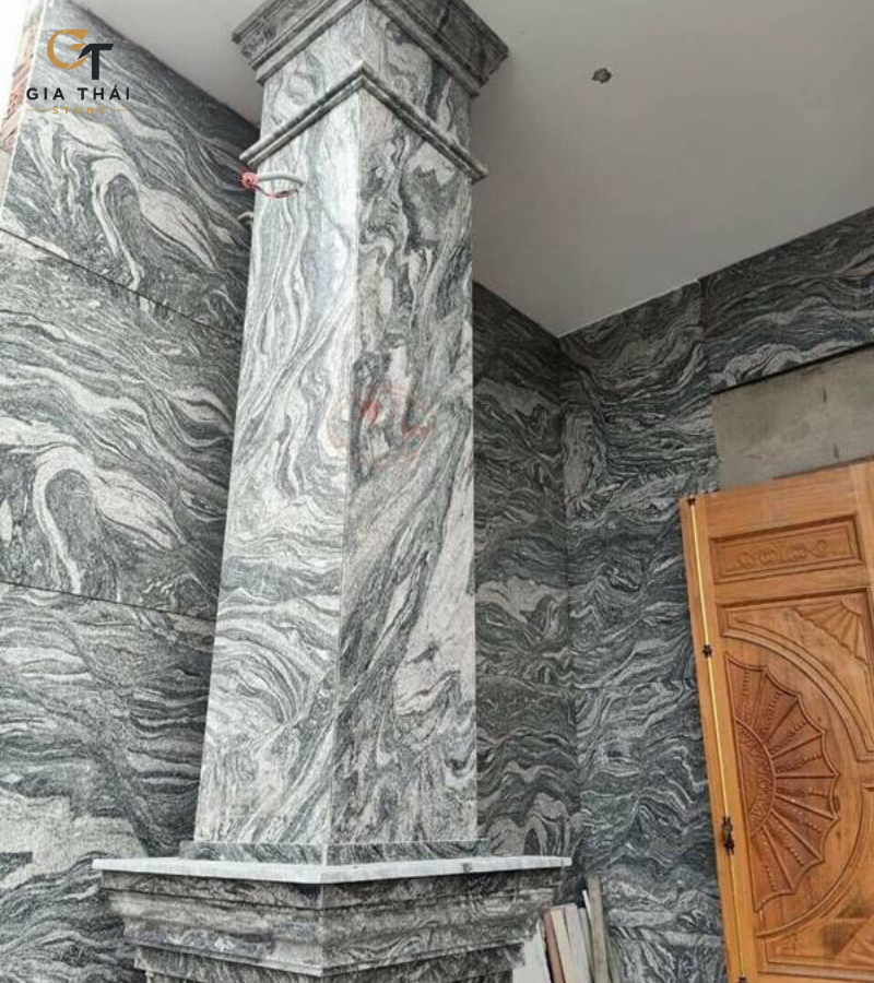 Đá Marble ốp cột sảnh