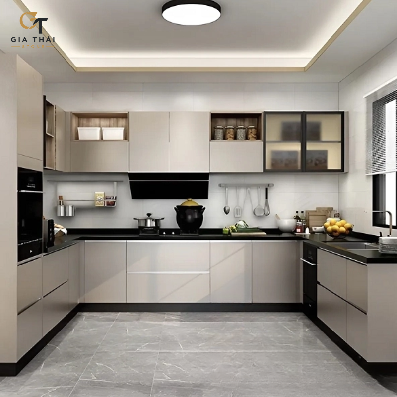 Đá ốp bếp chữ U
